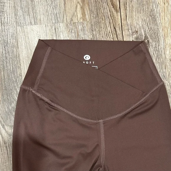Esoft Brown Women's Flare Leggings Size XS - Picture 6 of 7